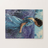 Frauen im Lavendelfeld Vintag Puzzle (Horizontal)