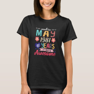 Frauen im Mai 1981 41 Jahre Phantastisch 41 Jahre T-Shirt