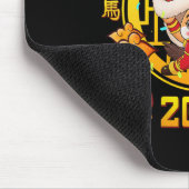 Frauen im neuen Jahr 2026 chinesisches Pferd im Ja Mousepad (Ecke)