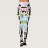 Frauen im Pariser Eiffelturm Leggings (Rückseite)