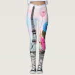 Frauen im Pariser Eiffelturm Leggings<br><div class="desc">Leggings mit Hübscher Frau mit rosa Herzballon - I Liebe Paris - Eiffelturm - Romantische Zeichnend - Wählen / Fügen Sie Ihren einzigartigen Text / Schriftart / Farbe - Ihr besonderes Geschenk machen - Größe ändern und verschieben oder entfernen und Elemente hinzufügen - Bild / Text mit Anpassungstool ! -...</div>