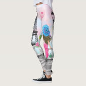 Frauen im Pariser Eiffelturm Leggings (Links)