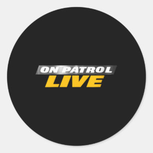 Frauen im Patrol-Live-Logo V-Hals Runder Aufkleber