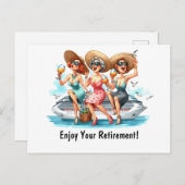 Frauen im Ruhestand Postkarte (Vorne/Hinten)