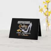 Frauen im September, die ich billige, brauchen nic Karte (Gelbe Blume)