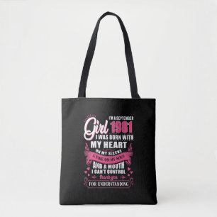 Frauen im September Girls 1981 40. Geburtstagsgesc Tasche