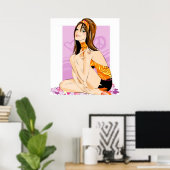 Frauen im Sitzen - Plakat (Heimbüro)