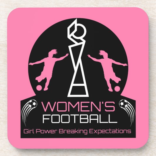 Frauen im Sport Getränkeuntersetzer (Vorderseite)