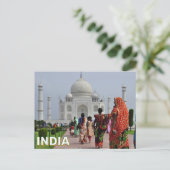 Frauen im Taj Mahal Postkarte (Stehend Vorderseite)