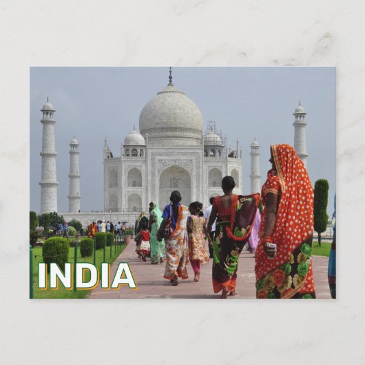 Frauen im Taj Mahal Postkarte (Vorderseite)