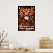 Frauen im Wald: Energie verbessern Poster (Küche)