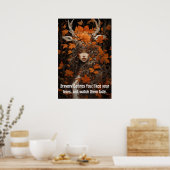 Frauen im Wald: Mut konfrontiert eure Ängste Poster (Küche)