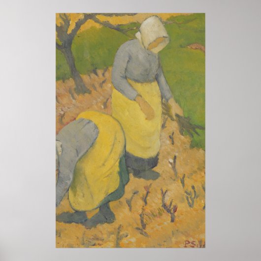 Frauen im Weingarten, 1890 Poster (Vorne)