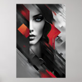 Frauen in Abstrakten Schichten Poster (Vorne)