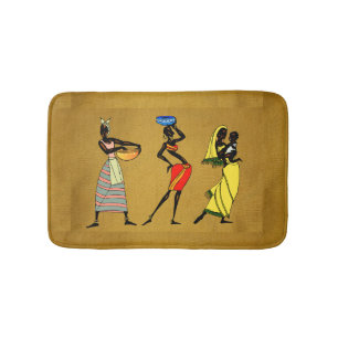 Frauen in Afrika Bath Mat Badematte