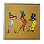 Frauen in Afrika Fliese (Vorderseite)