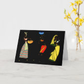 Frauen in Afrika Karte (Gelbe Blume)