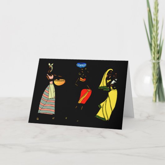 Frauen in Afrika Karte (Vorderseite)