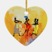 Frauen in Afrika Keramik Ornament (Vorne)