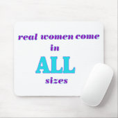 Frauen in allen Größen Mousepad (Mit Mouse)