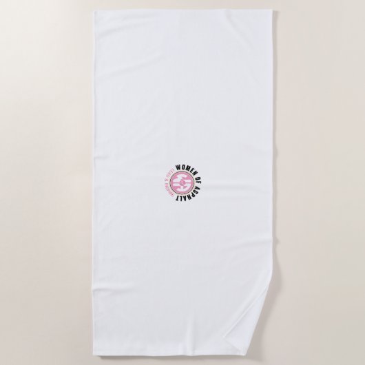 Frauen in Asphalt Beach Handtuch (Vorderseite)