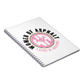 Frauen in Asphalt Spiral Notebook Notizblock (Rechte Seite)