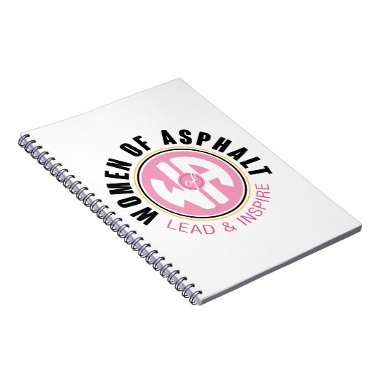 Frauen in Asphalt Spiral Notebook Notizblock (Rechte Seite)