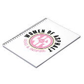 Frauen in Asphalt Spiral Notebook Notizblock (Linke Seite)