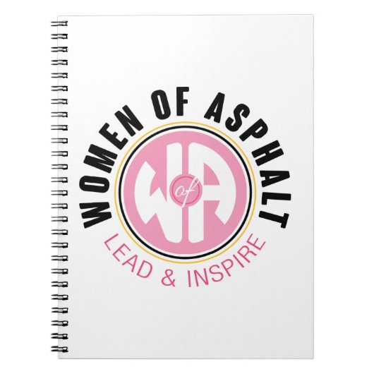 Frauen in Asphalt Spiral Notebook Notizblock (Vorderseite)