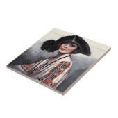 Frauen in bestickter Bluse Fliese (Seite)