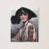 Frauen in bestickter Bluse Puzzle (Vertikal)