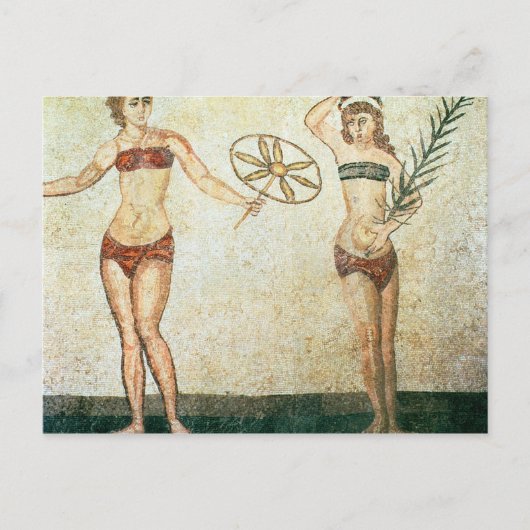 Frauen in "Bikinis" Postkarte (Vorderseite)
