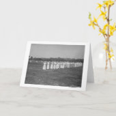 Frauen in Bogenschießaufnahmen Karte (Gelbe Blume)