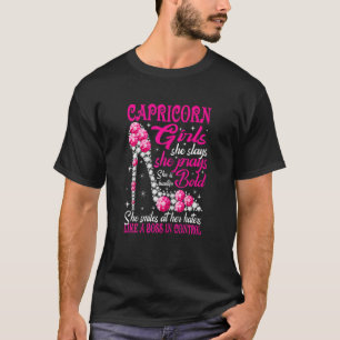 Frauen in Capricorn Girl wie ein Boss in Kontrolle T-Shirt