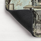 Frauen in den 1890er Jahren beim Nähen von Foto Mousepad (Ecke)