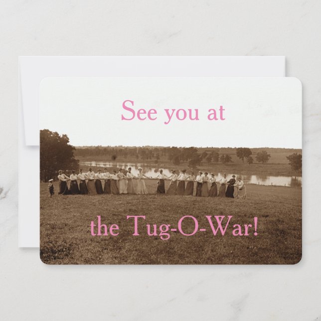 Frauen in den 1890er Jahren, Tug-O-War Fox River E (Vorderseite)