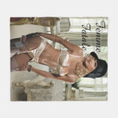 Frauen in den 1920er Jahren - Rauchen und Waffen Fleecedecke (Vorderseite (Horizontal))