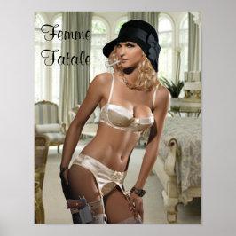 Frauen in den 1920er Jahren - Rauchen und Waffen Poster