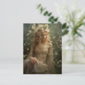 Frauen in den Wildblumen Postkarte (Stehend Vorderseite)