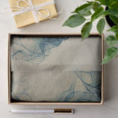 Frauen in der Dekoupage des blauen Rauchens Seidenpapier (Geschenk)