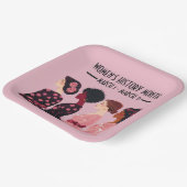 Frauen in der Geschichte Monat Globale Frauen rosa Pappteller (Gewinkelt)