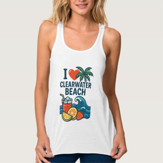 Frauen in der Liebe Der Tank von Clearwater Beach Top (Vorderseite)