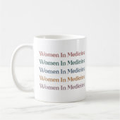 Frauen in der Medizin Retro Future Nurse Med Stude Kaffeetasse (Links)