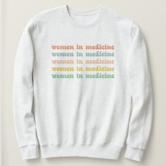 Frauen in der Medizin Retro Kranken Sweatshirt (Design vorne)