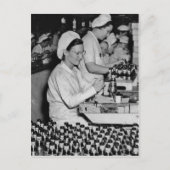 Frauen in der Munitionsarbeit Pflanze II. Weltkrie Postkarte (Vorderseite)