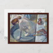 Frauen in der Tube, die sich von Edgar Degas den R Postkarte (Vorne/Hinten)