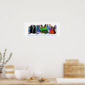 Frauen in der Welt - 3 Poster (Küche)