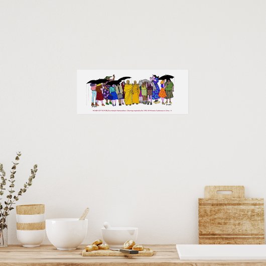 Frauen in der Welt - 4 Poster (Küche)