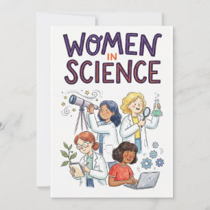 Frauen in der Wissenschaft – Inspirierende STEM-Il Feiertagskarte