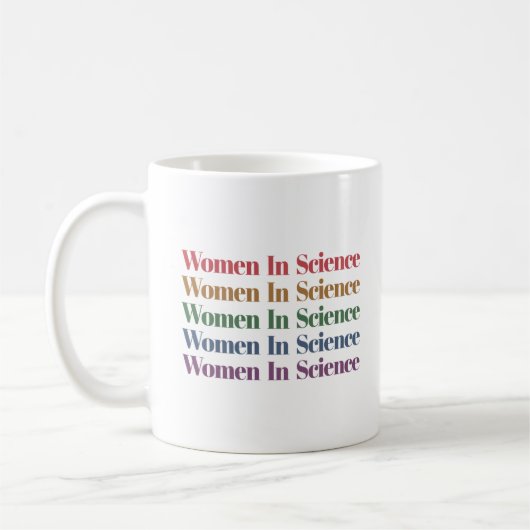 Frauen in der Wissenschaft, Lehrerin in der Wissen Kaffeetasse (Links)